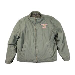 Rothco Tactical Jacket L‎ Green Quilted Lining Veterans Museum Chehalis WA